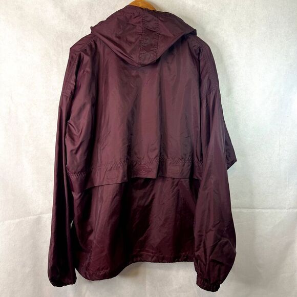 Charles River Apparel Dark Purple Pullover Lightweight Windbreaker Hooded Large - Picture 2 of 15